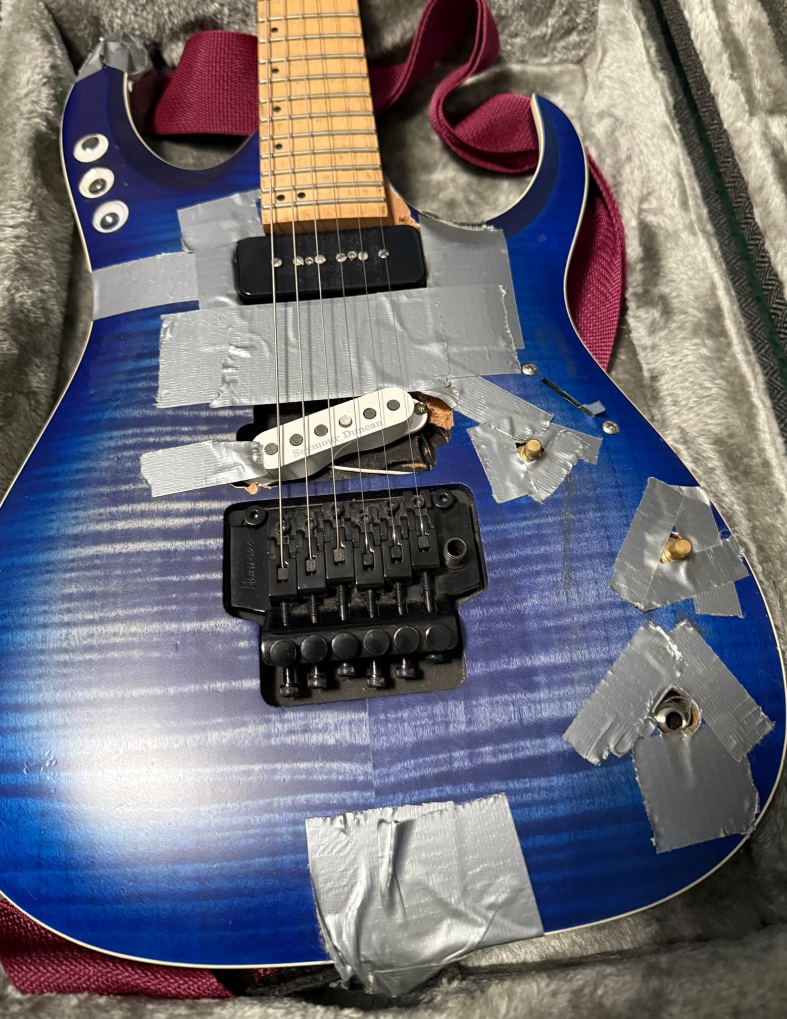 A guitar I built out of duct tape